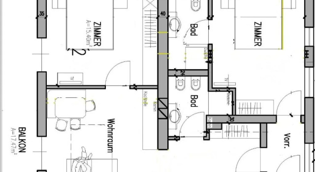 Апартаменты с 2 комнатами Residence Vellauerhof