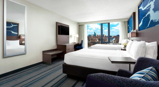 Четырёхместный номер Standard Courtyard by Marriott Boston Cambridge