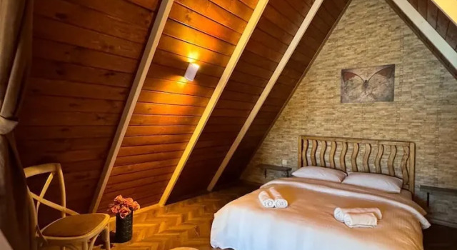Бунгало Superior с 2 комнатами с видом на бассейн Maşukiye Pink House Bungalow