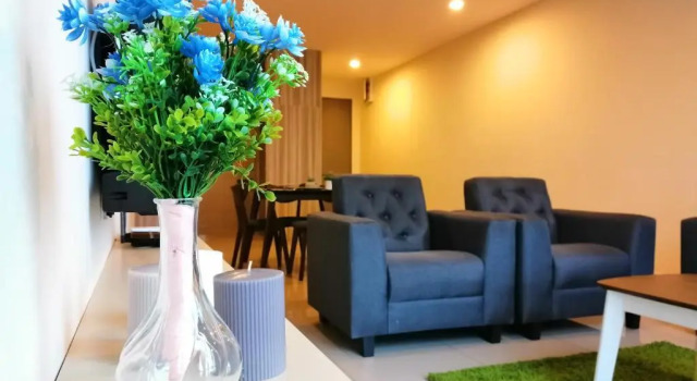Апартаменты с видом на бассейн i-HOME 002 Zetapark @ Setapak Central Mall - 3 Bedroom Family Suite