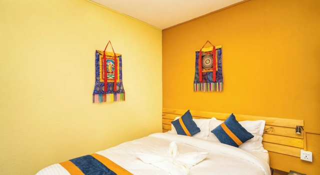 Номер Standard с красивым видом из окна Kwabahal Boutique Hostel