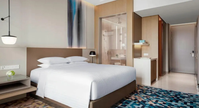 Двухместный номер с видом на город Courtyard by Marriott Shanghai Minhang
