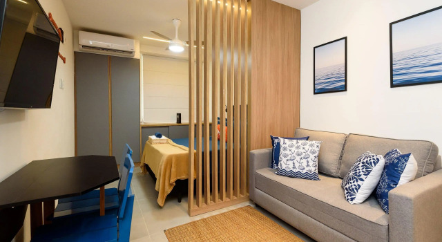 Apartamento Decorado A 550m Da Praia | Sf 228/329, Забронировать Апартаменты/квартира Отели штата Рио-де-Жанейро с завтраком, Завтраки
