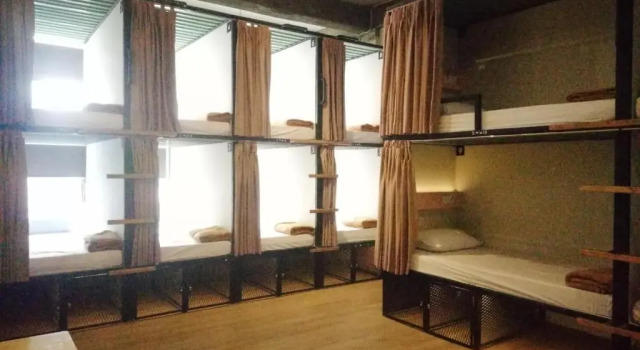 Кровать в общем номере PINX'S HOSTEL