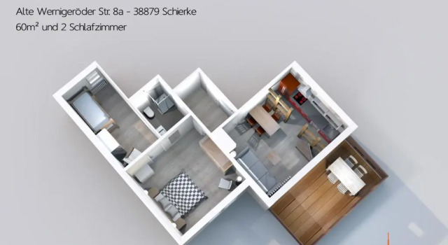 Апартаменты Auszeit im Harz - Haus 2 Wohnung 5