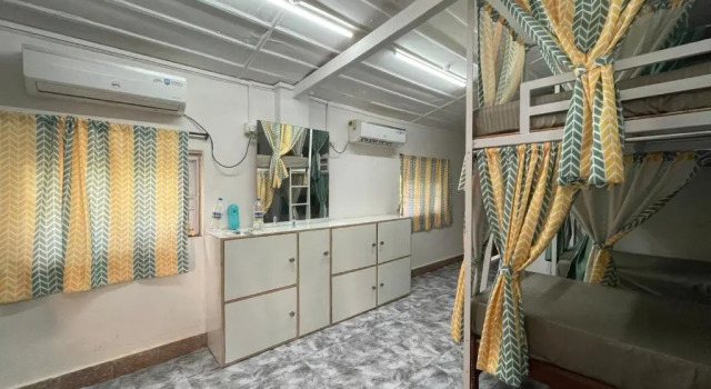 Кровать в общем номере Kaabo Hostel