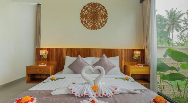 Семейная вилла с 3 комнатами с видом на сад Abian Ubud View