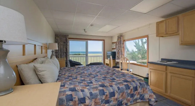 Двухместная студия oceanfront Kebek 3 Oceanside Motel