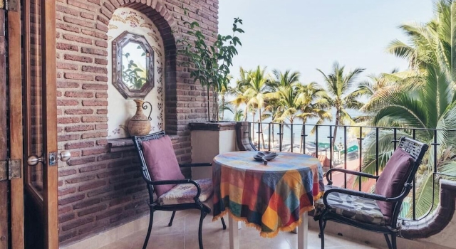 Ocean View 1Br Condo-balcony-beach-pool - 301, Book Apartment Puerto Vallarta Jalisco