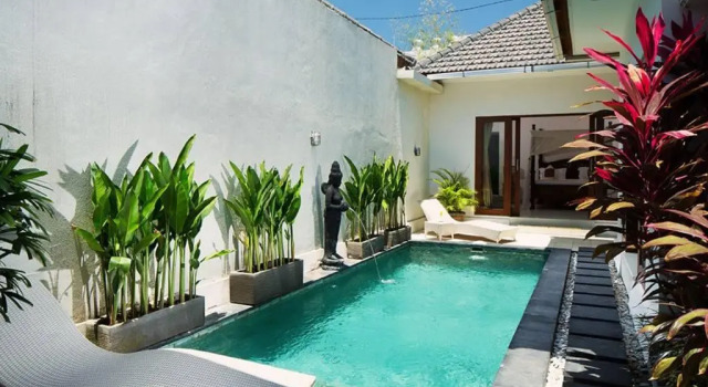 1BR Private villa seminyak,20mint walk 2 the beach, Rezervovat Vila Chaty v Bali, Chalupa