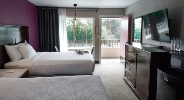 Четырёхместный номер Standard с видом на бассейн Vagabond Inn Palm Springs