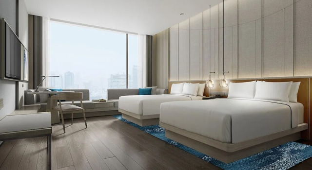 Четырёхместный номер Standard Courtyard by Marriott Jiangyin
