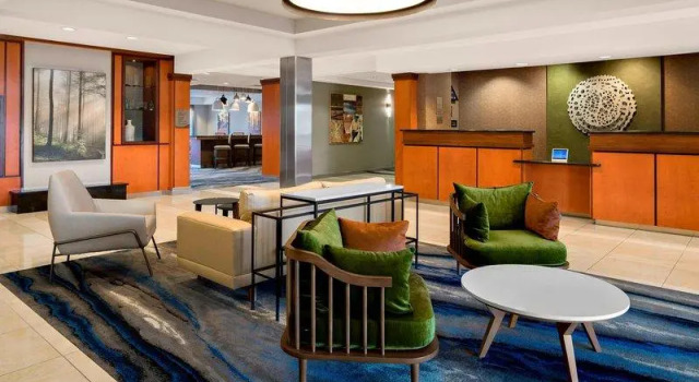 Кровать в общем номере Fairfield Inn & Suites by Marriott Hobbs