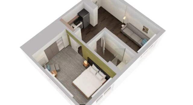 Двухместный люкс Executive с видом на город Element by Marriott Miami International Airport