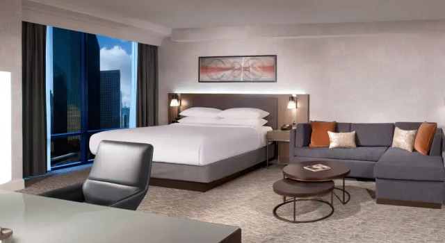 Двухместный люкс Deluxe c 1 комнатой Dallas Marriott Downtown