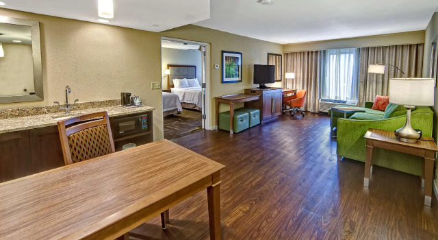 Четырёхместный люкс Hampton Inn and Suites Asheville Airport