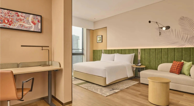 Номер Deluxe с видом на сад Hilton Garden Inn Chongqing Central Park