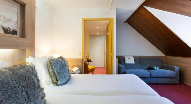 Четырёхместный номер Standard SOWELL HOTELS Mont Blanc et SPA