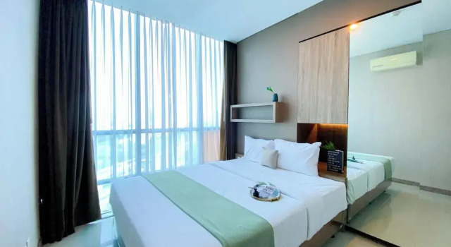 Апартаменты Deluxe Homey Combined 3Br With Working Room At Gp Plaza Apartment