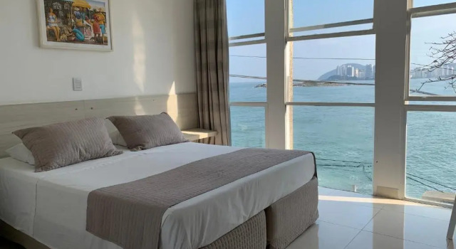 Двухместный номер Comfort с видом на море Grand Hotel Guarujá - A sua Melhor Experiência Beira Mar na Praia