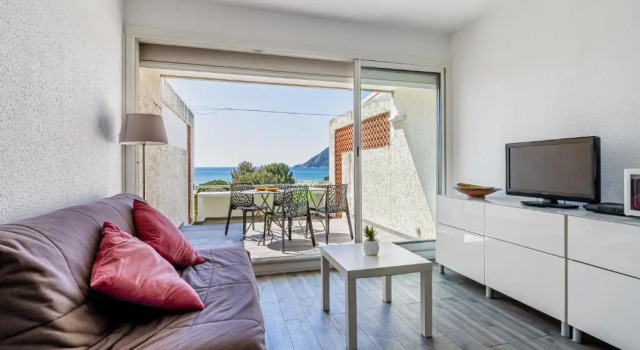 Appartement vue plage avec terrasse et wifi