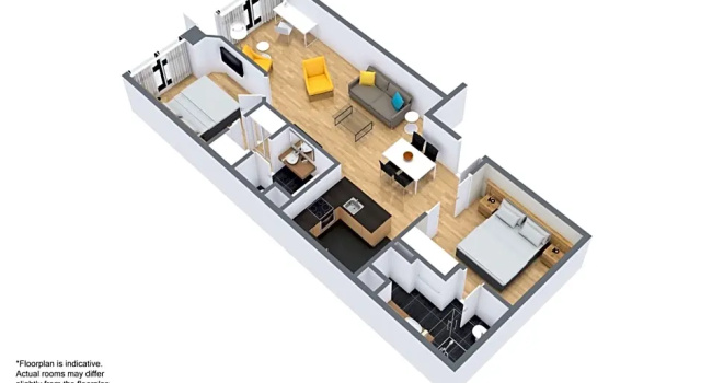 Двухместный номер Standard с 2 комнатами Adina Apartment Hotel Melbourne
