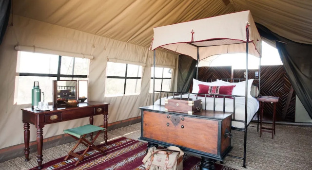 Zelt mit Gartenblick Camp Kalahari