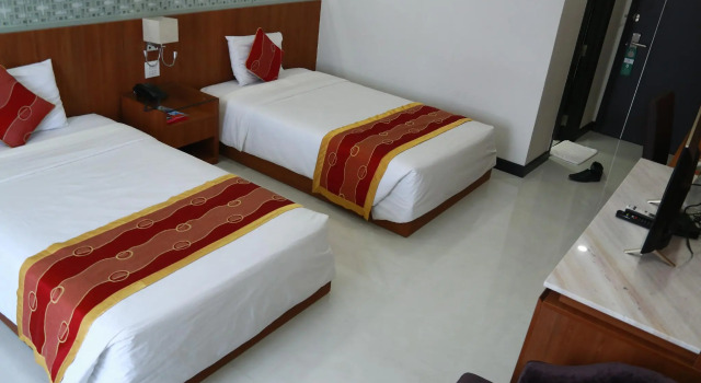 Четырёхместный номер Standard с красивым видом из окна Sao Mai Hotel