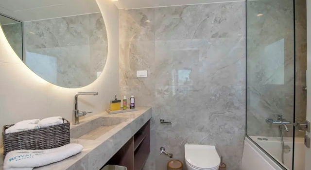 Вилла с 4 комнатами с видом на море Kalyves Royal Villa I "Free"heated pool,gym&seaview