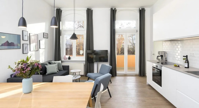 Апартаменты с 2 комнатами с балконом BENSIMON apartments Mitte/Wedding
