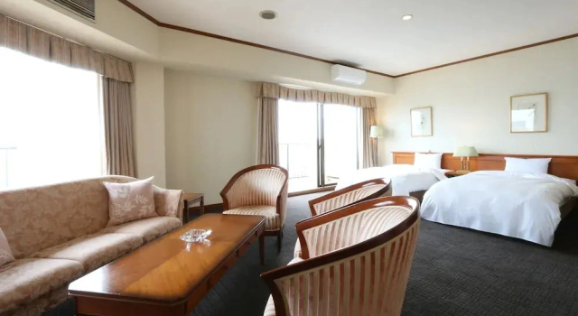Люкс с видом на океан Tsushima Grand Hotel
