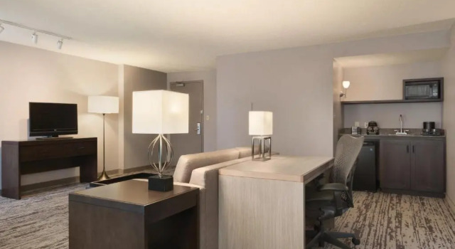 Двухместный люкс Corner с 2 комнатами с видом на парк Embassy Suites by Hilton Atlanta at Centennial Olympic Park
