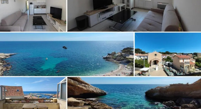 L'escapade - Vue Mer & Terrasse - Plage a 100m