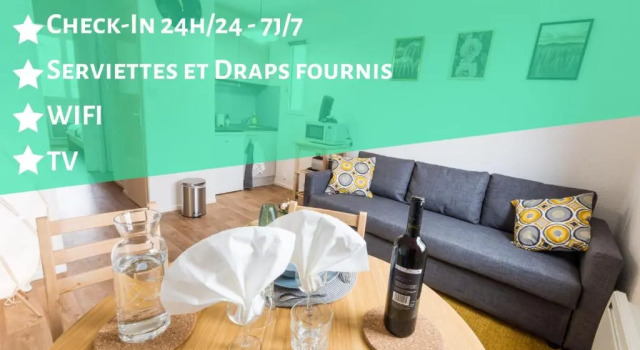 Апартаменты Appartement T2 - Proche Gare - Bord de Vilaine