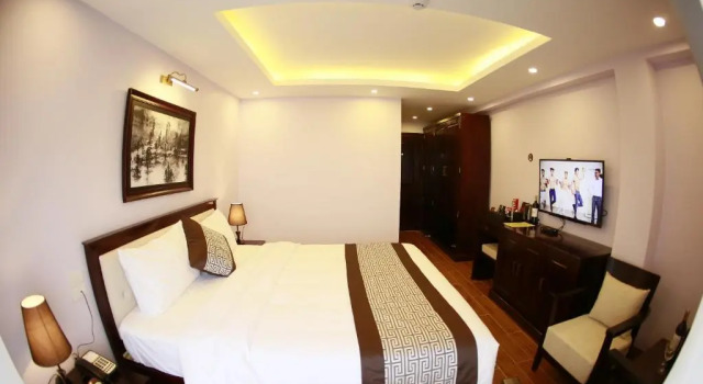 Двухместный номер Deluxe с балконом и с видом на горы Le Bordeaux Sapa Hotel