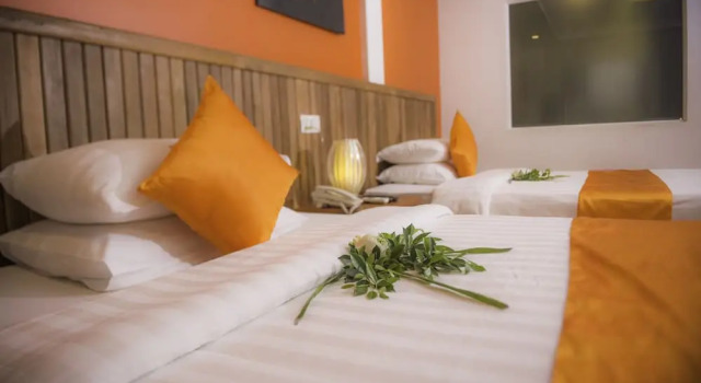 Двухместный номер Deluxe с балконом и с красивым видом из окна Angkor Sweet Night Hotel