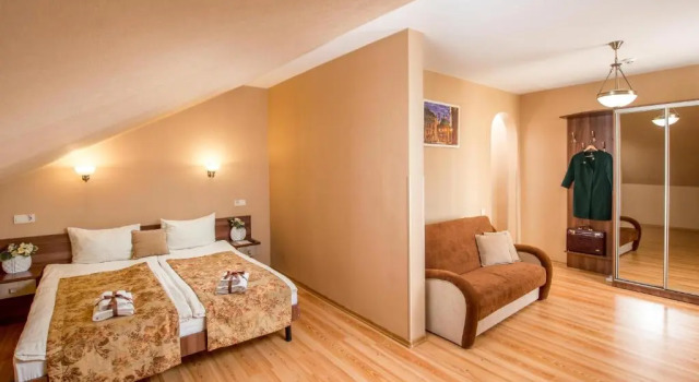 Одноместный полулюкс Hotel&SPA Pysanka, Готель Писанка, 3 сауни та джакузі - індивідуальний відпочинок у СПА