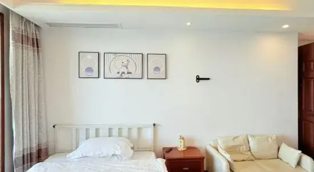 Двухместный семейный люкс c 1 комнатой с красивым видом из окна Huizhou Double Moon Bay Evening Wind Holiday Sea View Apartment