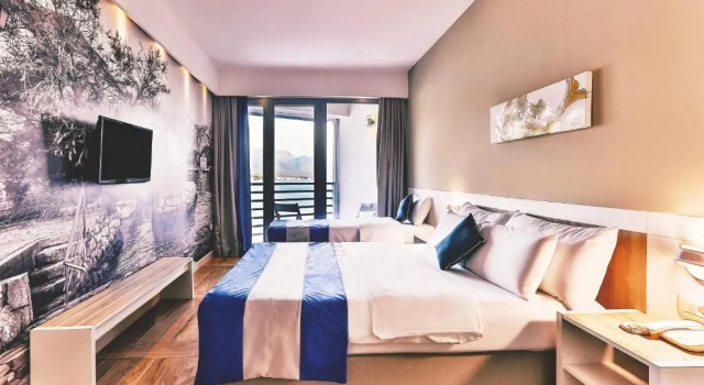 Двухместный номер Standard с балконом и с видом на море Carine Hotel Delfin