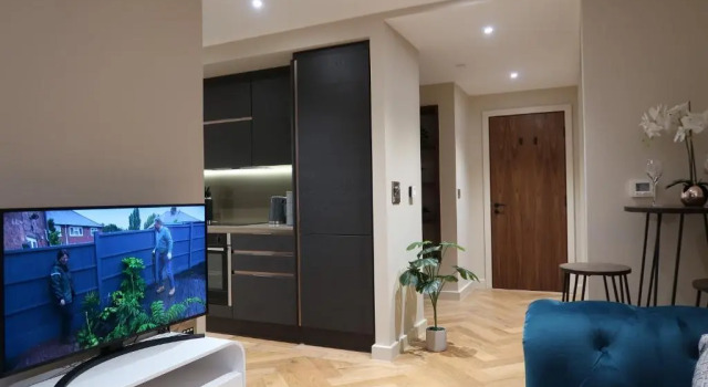 City Centre Luxury studio apartment suite with garden view