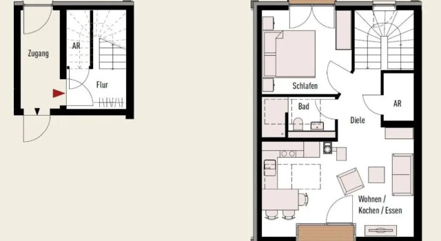 Апартаменты Ostsee - Appartement Nr 87 "Kapitäns Koje" im Strand Resort