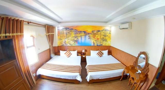 Четырёхместный семейный номер Standard с видом на город Kieu Anh Hotel Vung Tau