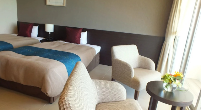 Двухместный номер Standard с балконом и с видом на океан Hotel Hamahigashima Resort