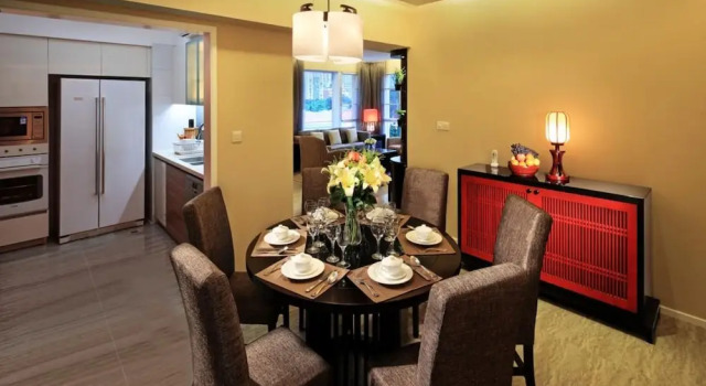 Апартаменты Deluxe с 3 комнатами Oakwood Gold Arch Residence Guangzhou