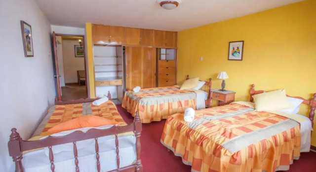 Bett im Wohnheim Alojamiento Soledad