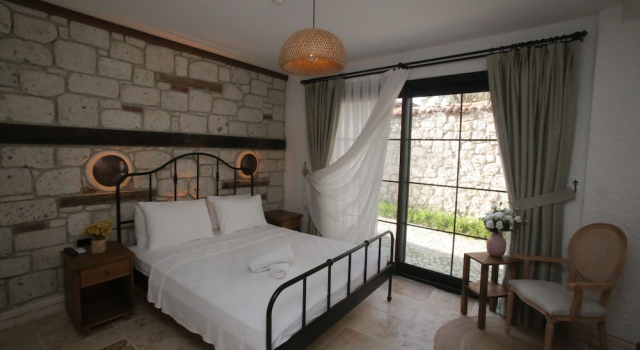 Номер Deluxe c 1 комнатой с видом на город Alaçatı Taş Otel