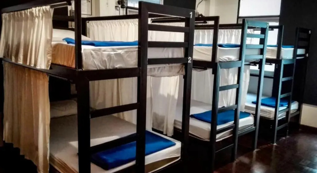 Кровать в общем номере Dreamcatcher Bangkok