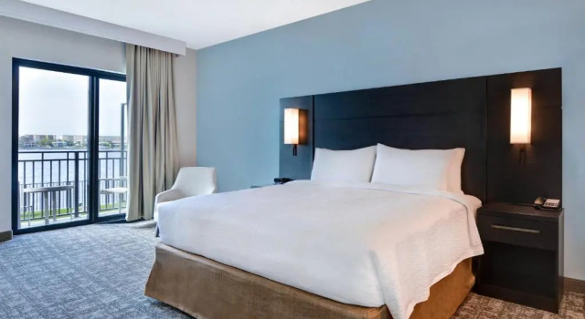 Двухместная студия с балконом и с видом на воду Residence Inn by Marriott Fort Walton Beach