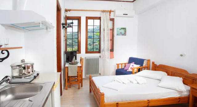 Paradeisos Double Room With Sea View 4, Rezerwuj Hotel Hotele w Pelion z parkingiem, Parking