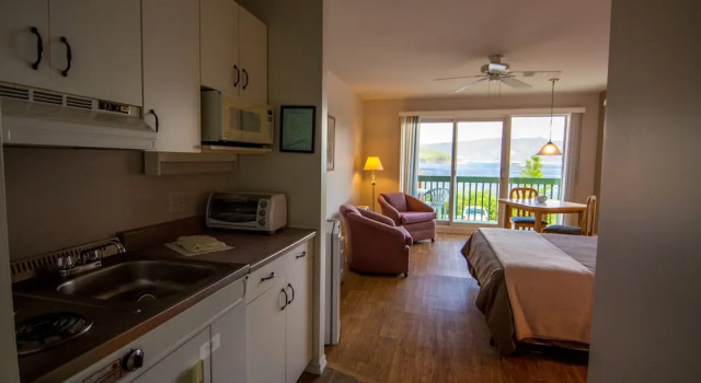 Двухместная студия с балконом Chalets Condos sur le Fjord